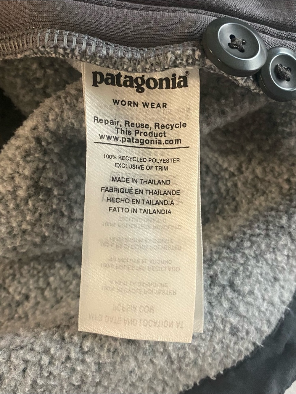 Patagonia Better Sweater Shirt Jacket Men Medium Heather Gray Button Up - Picture 7 of 12